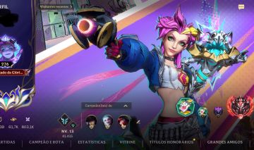 Conta Lol Wild Rift 60000 pontos de colecionador Grão Mestre todos os bonecos