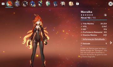 Conta genshin AR 55, Mavuika, Columbina, Lauma, Venti!!