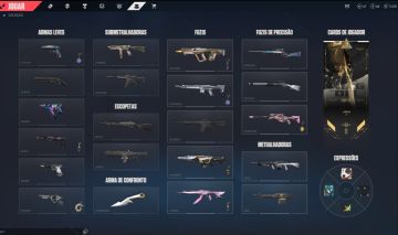 Conta de Valorant - Nivel 195 com 13 Skins Top Elo Plat 1