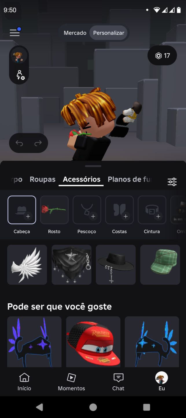 Conta de Roblox com vários jogos jogados