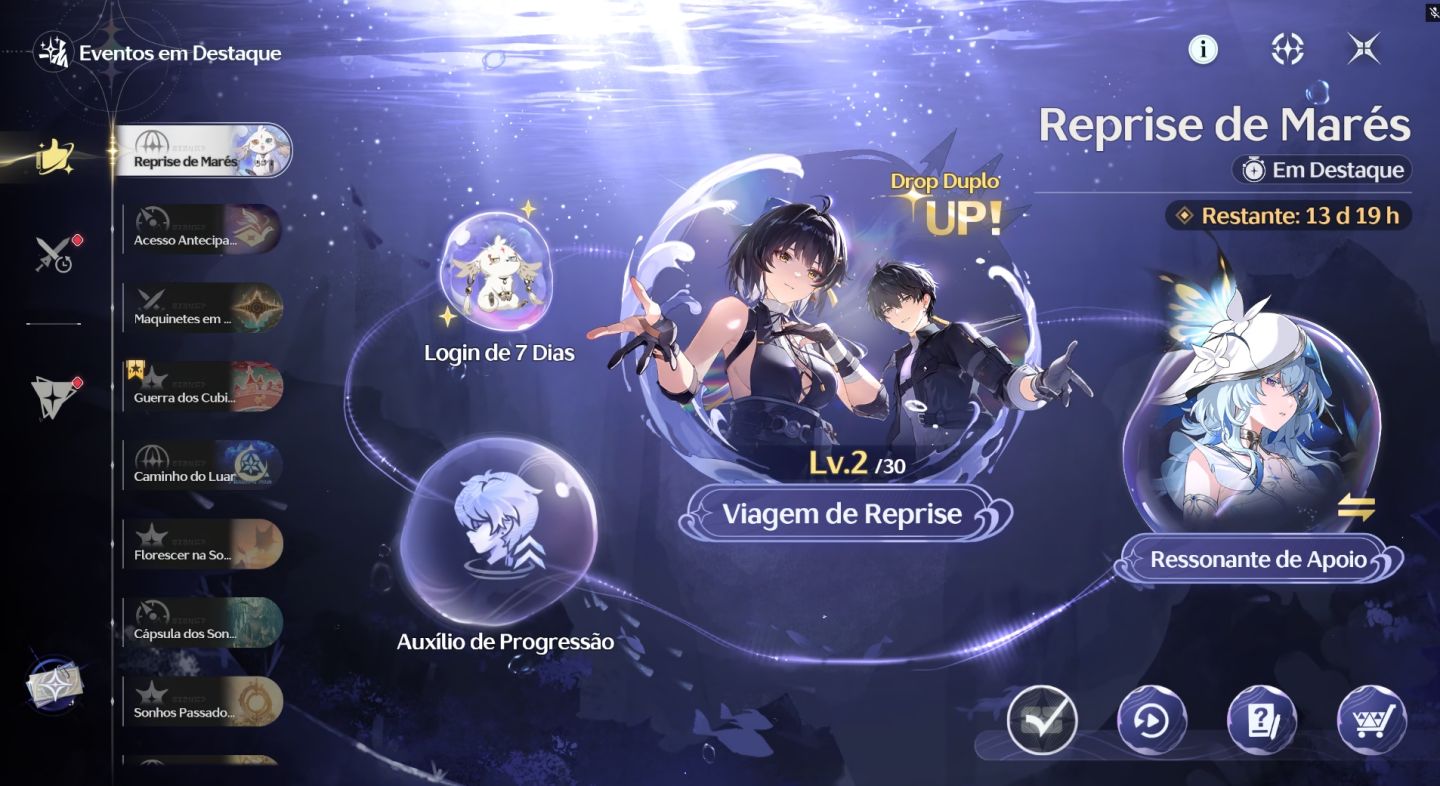 CONTA WUTHERING WAVES QINGXIAO S2R1 - DENIA S0R1 - MORNYE S1R1 - JUNGRAN S0R1