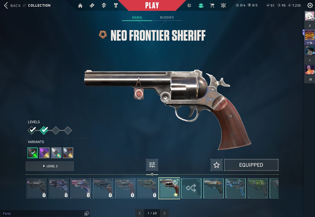CONTA VALORANT COM 16 SKINS(Não contando de passe)