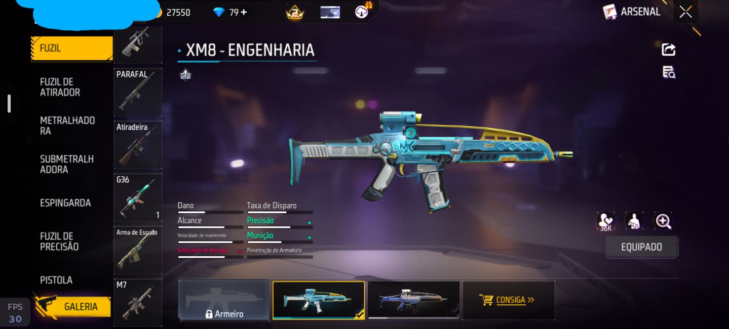 Conta free fire com Naruto