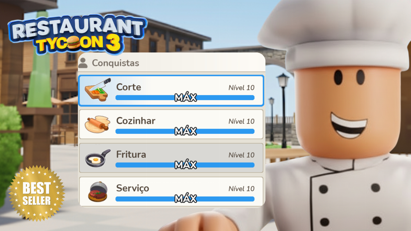 Contas Upadas Restaurant Tycoon 3 | Escolha a Sua!