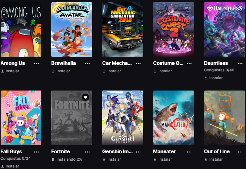 CONTA FORTNITE COM JOGOS EPIC!!!