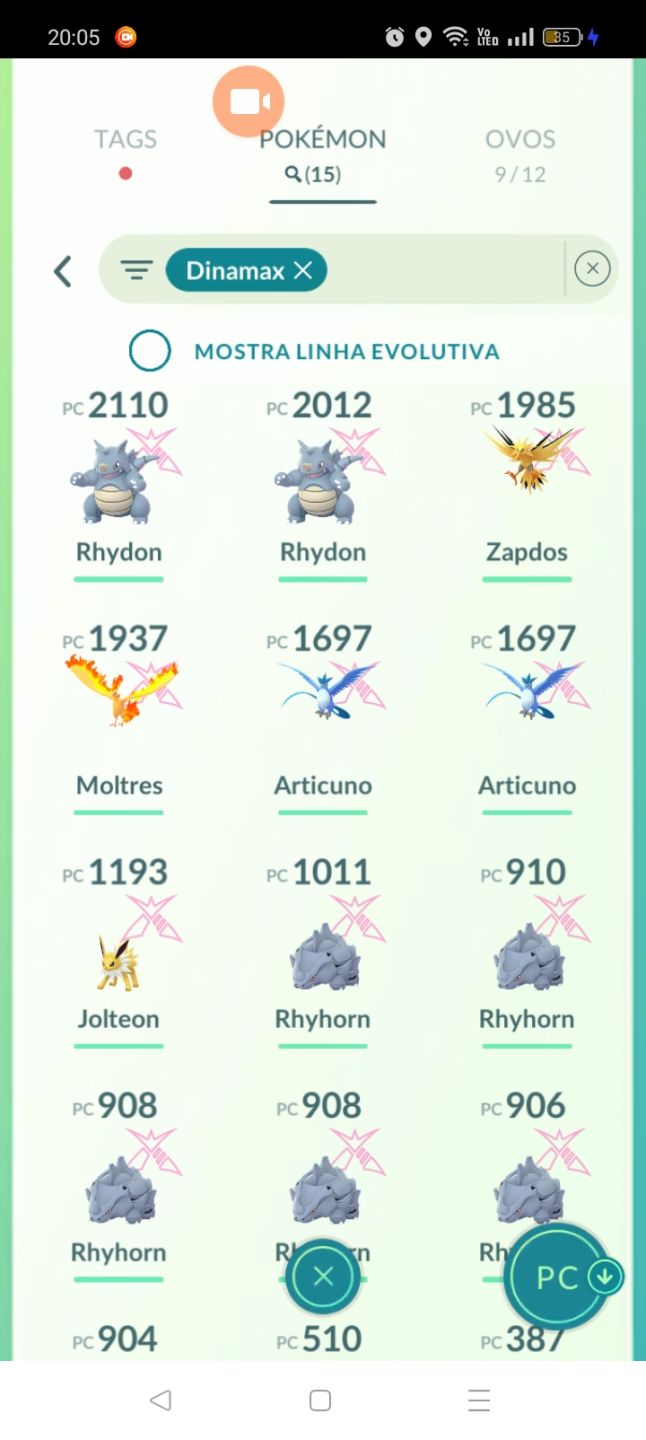 Nível 47 e9 mewtwo,armadura e 3 mewtwo normal 1 mewtwo normal 100%,