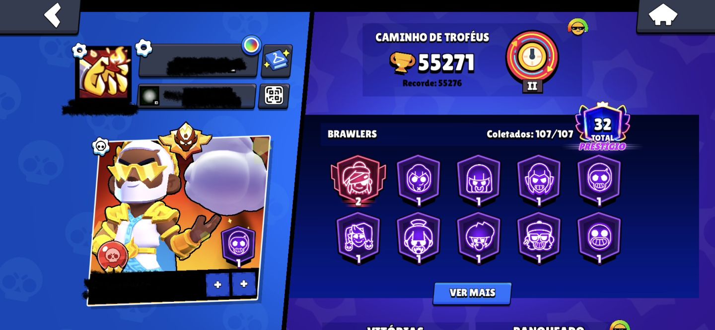 Conta de Brawl com Rank mestre