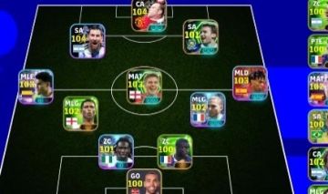 Conta Efotboll com belligham messi e etc