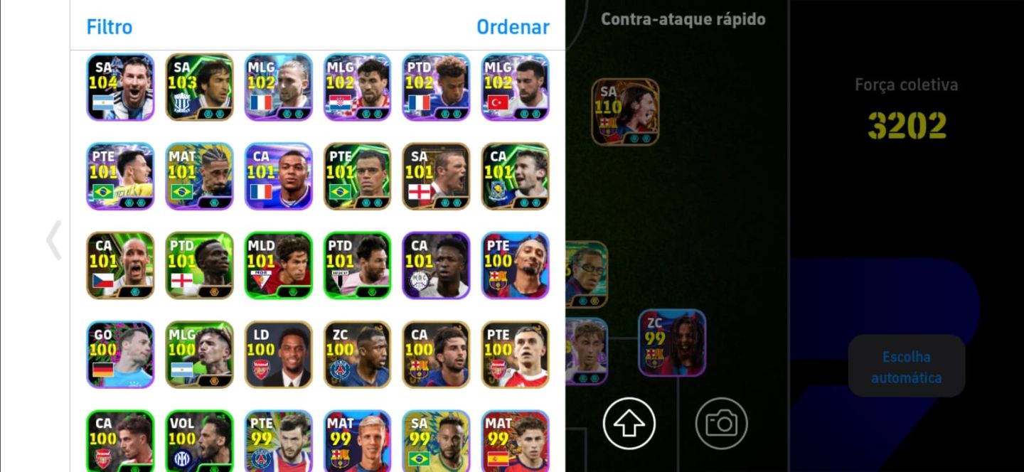 [CONTA EFOOTBALL] MESSI + RODRI + EDGAR DAVIDS | FORÇA 3202