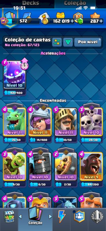 CONTA CLASH ROYALE ARENA 10 COM EVO