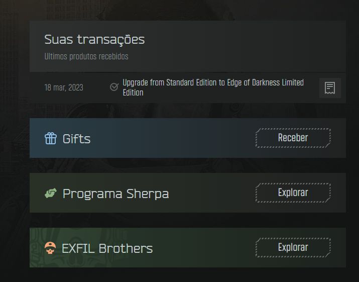 Conta EOD, contém Arena , PVE e PVP +1000h de jogo