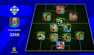 CONTA EFOOTBALL 3245+ COM: MESSI BIG TIME, CR7 E NEYMAR BIG TIME