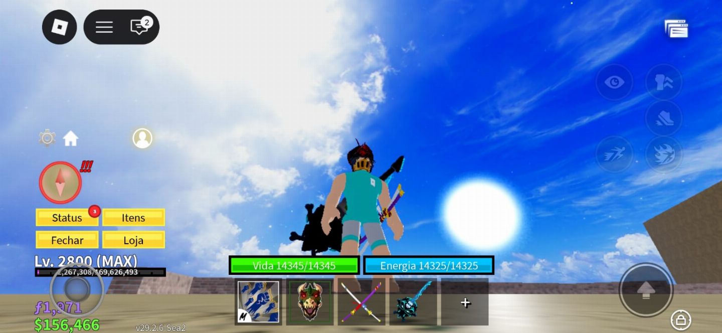 Conta focada em blox fruits, buddha permanente.