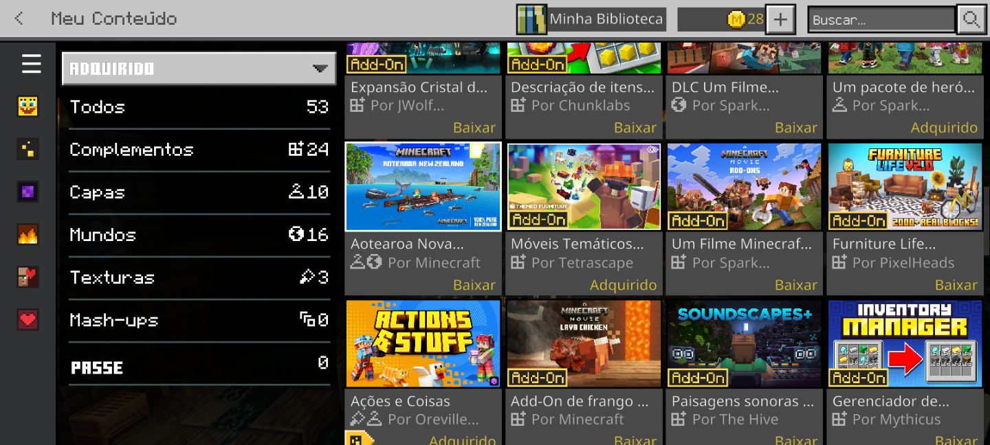 Conta Minecraft