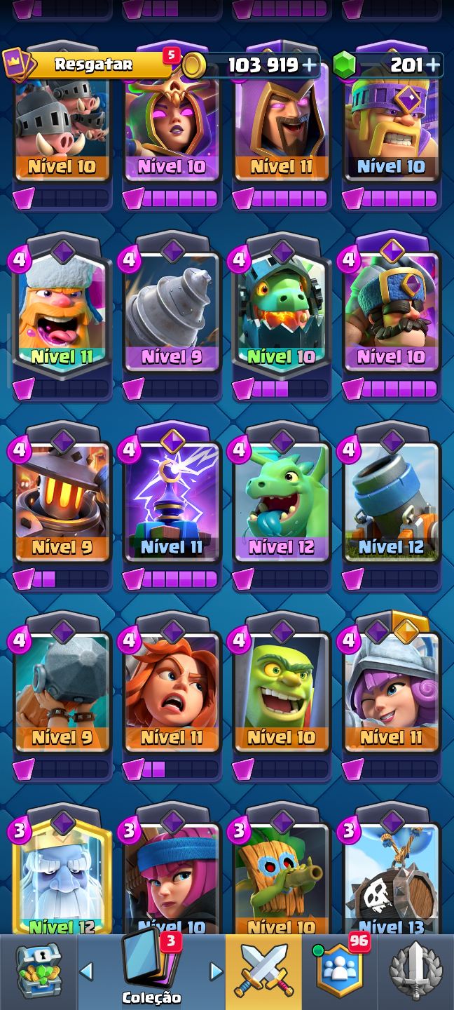 Conta de clash Royale com 7500