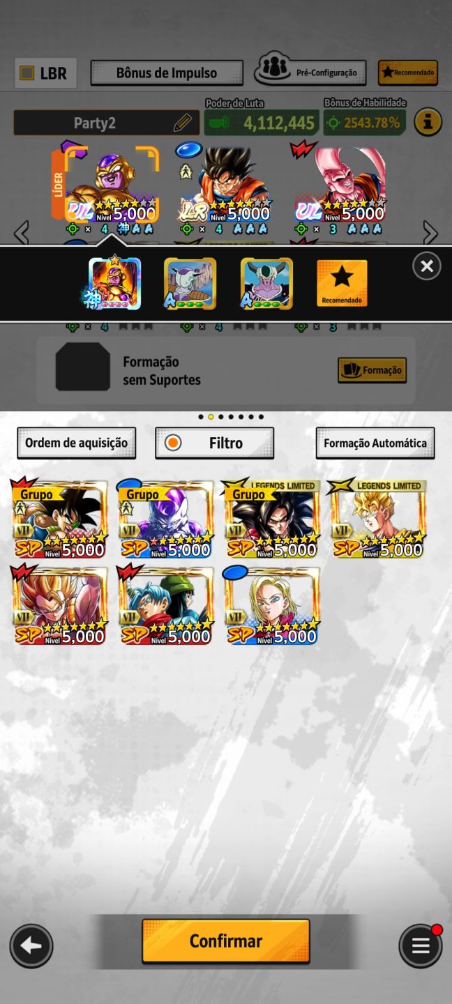 Conta de dragon ball legend