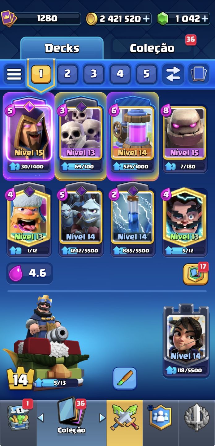 Conta Clash Royale 10k troféus