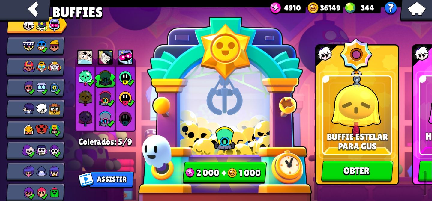 Brawl stars FULL todos os Brawlers Nível 11 + Todas Hipercargas