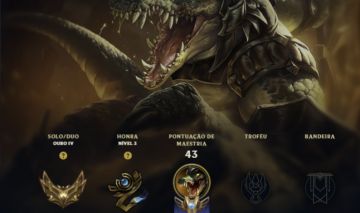 Conta lol ouro 4 com rengar vitorioso, yasuo emissário da escuridão e skin kat