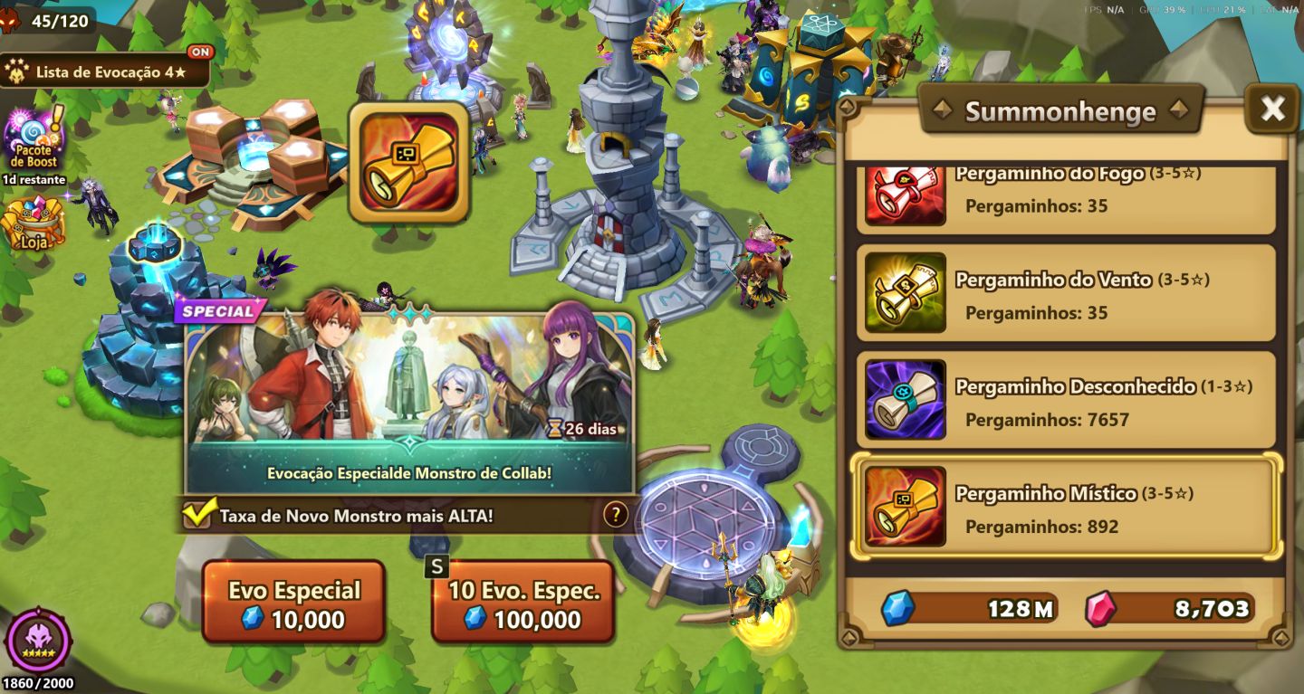 CONTA GLOBAL COM GOJO DARK SW E MEGA SUMMONADA COM PERGAMINHO MISTICO