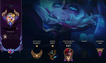 Conta de lol lvl 521 POSSUI TODOS OS DADOS