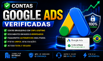 CONTA SGOOGLE ADS - DOCUMENTO VERIFICADO - PAG. AUT (ENTREGA AUTOMÁTICA)