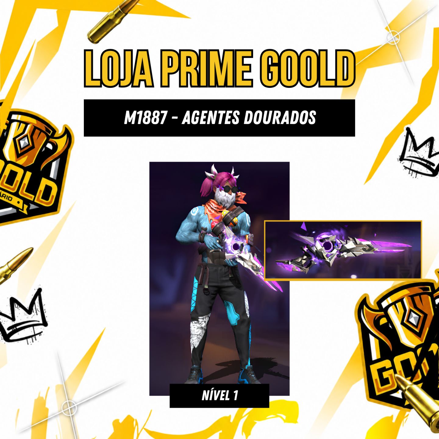 CODIGUINS + PRESENTES LOJA PRIME ATUALIZADA - OUTUBRO - FREE FIRE