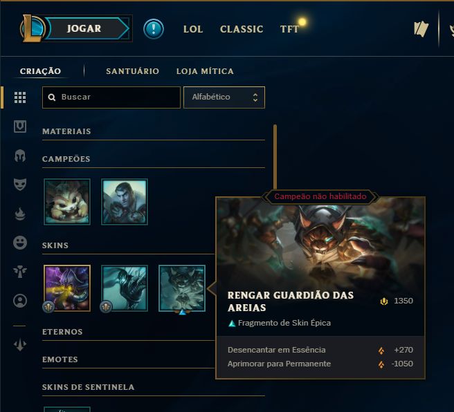 SKIN FIORA ESPADA ALADA + [ UNRANKED CONSERVADA ] + [ TROCA NICK ]