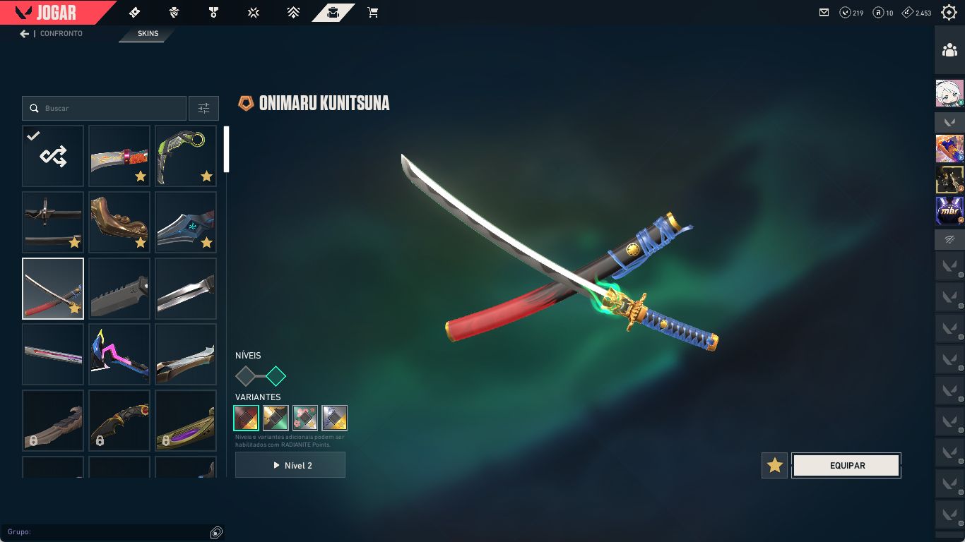 VALORANT Diamante | Nível 334 | +30 Skins | Kuronami, RGX e Facas Premium