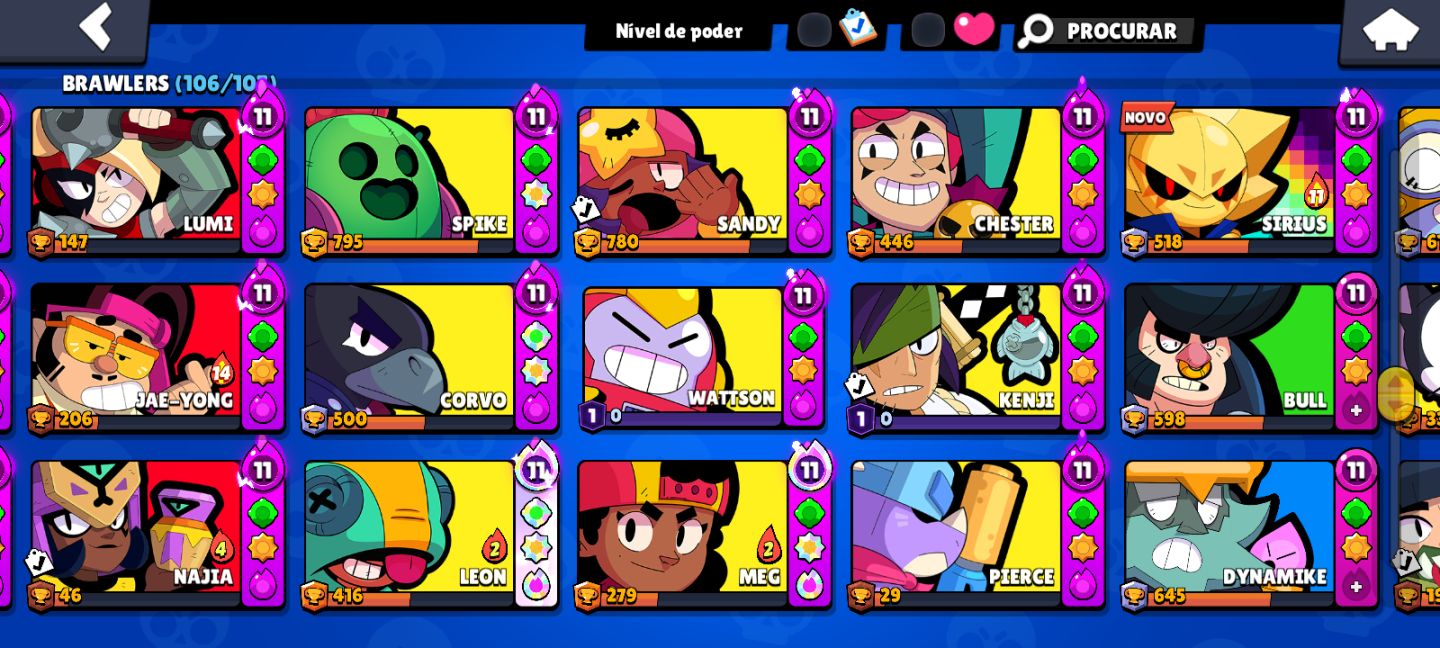 Conta Brawl Stars Completa Skins e Conteúdos Exclus
