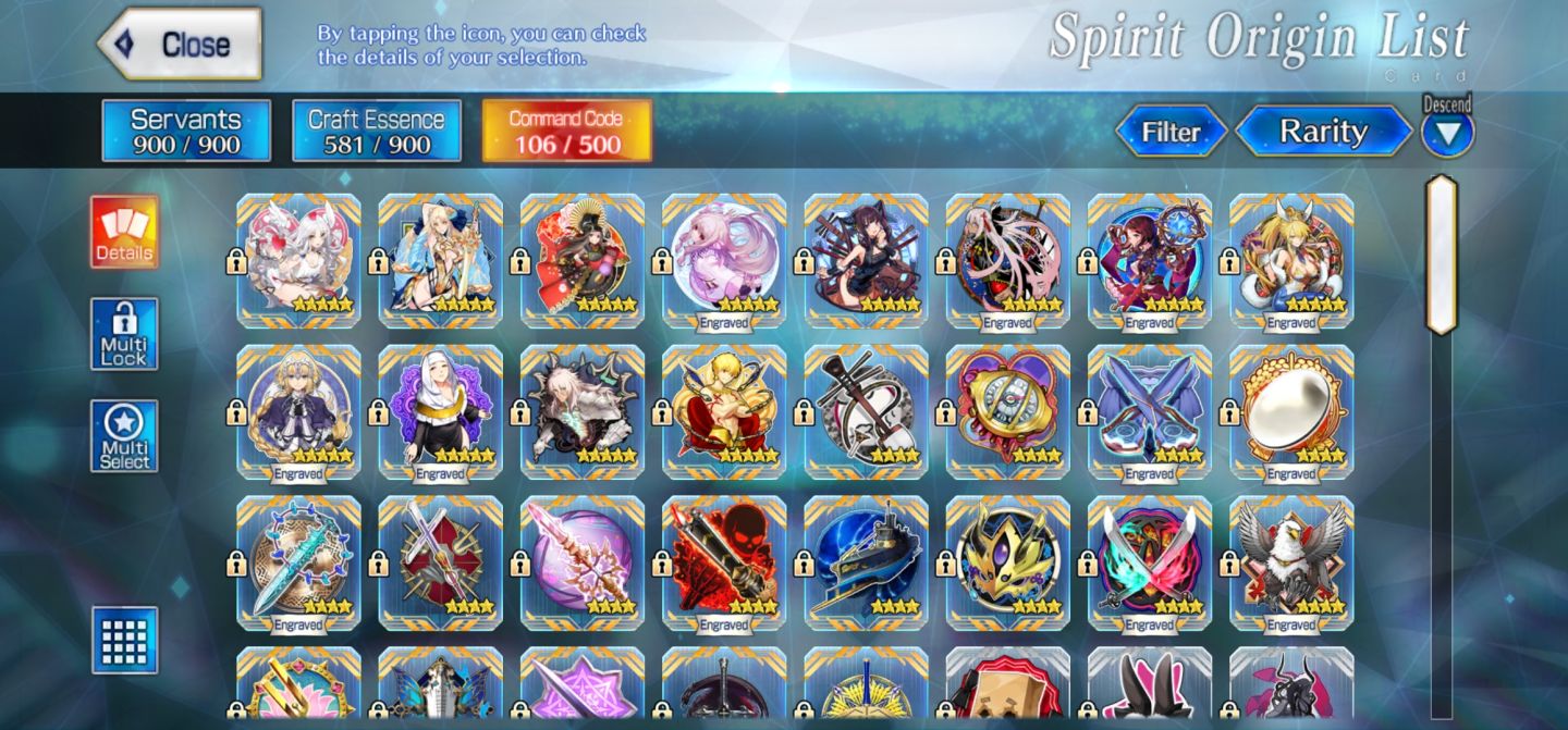 Fate na | 32 Ssr +Nps | End Game