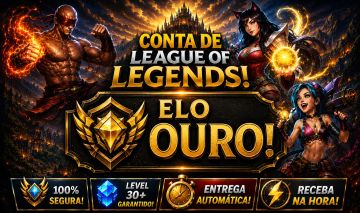 [Entrega Automática] Conta Lol Ouro, 52 Skins, 2 Lendárias, 36K Ea, Honra 5