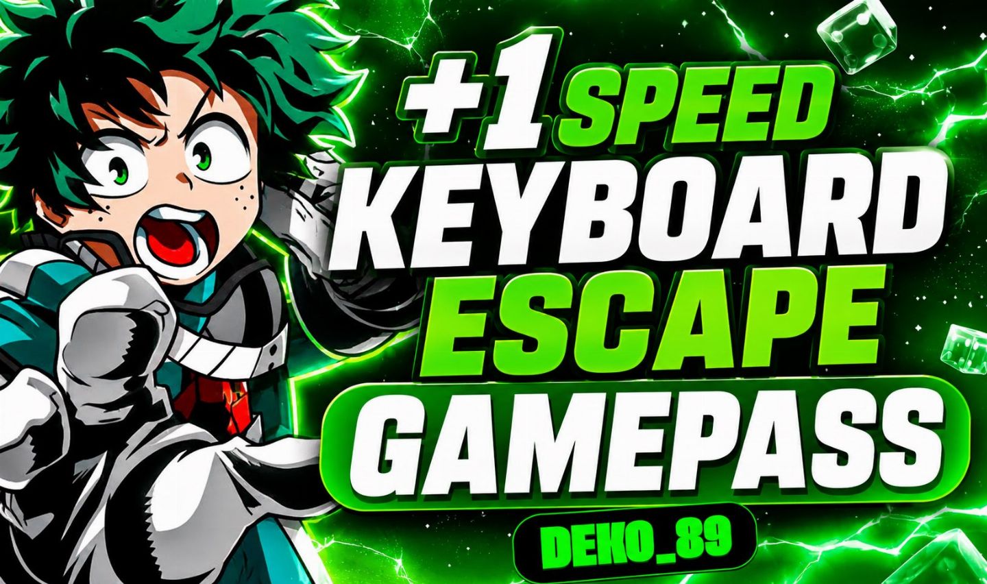 (GAMEPASSES) +1 Speed Keyboard Escape/+1 Fuga de Teclado de Velocidade -