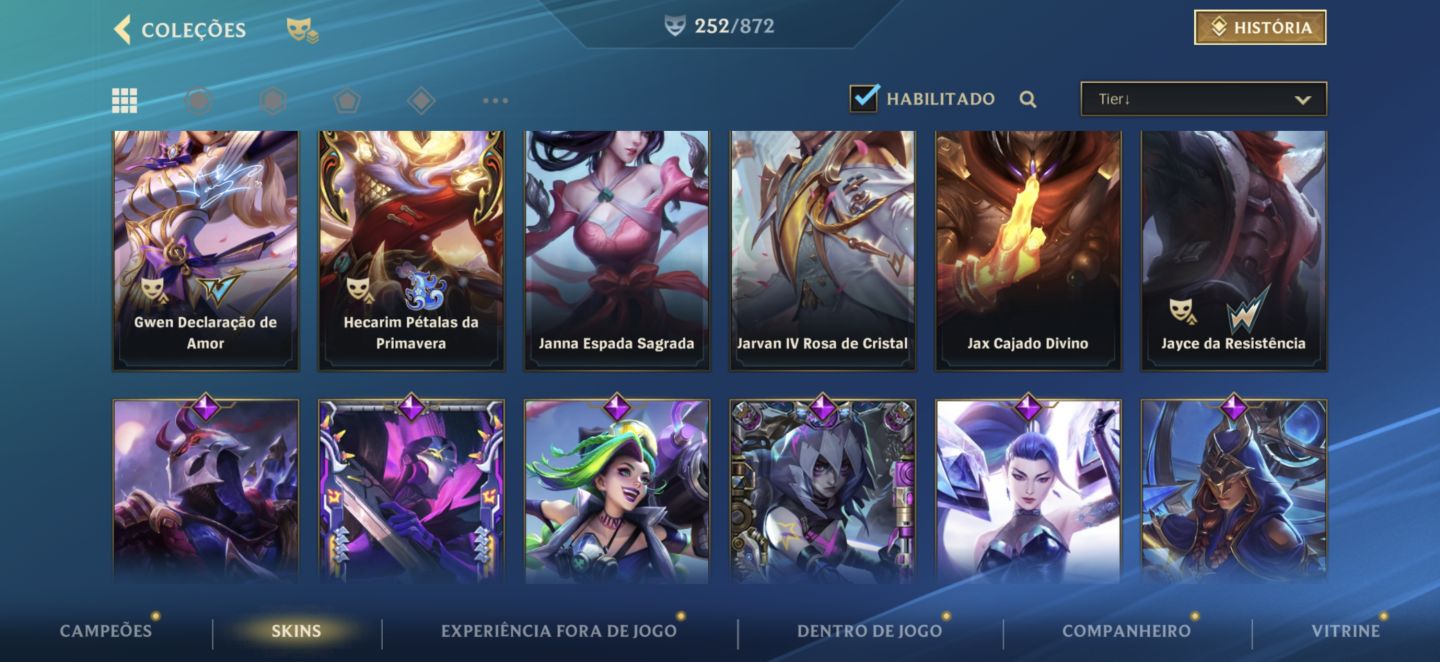 Conta de wild rift prestígio Lux e Morgana