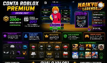 Melhor conta de roblox+volleyball legends custo benefício roblox