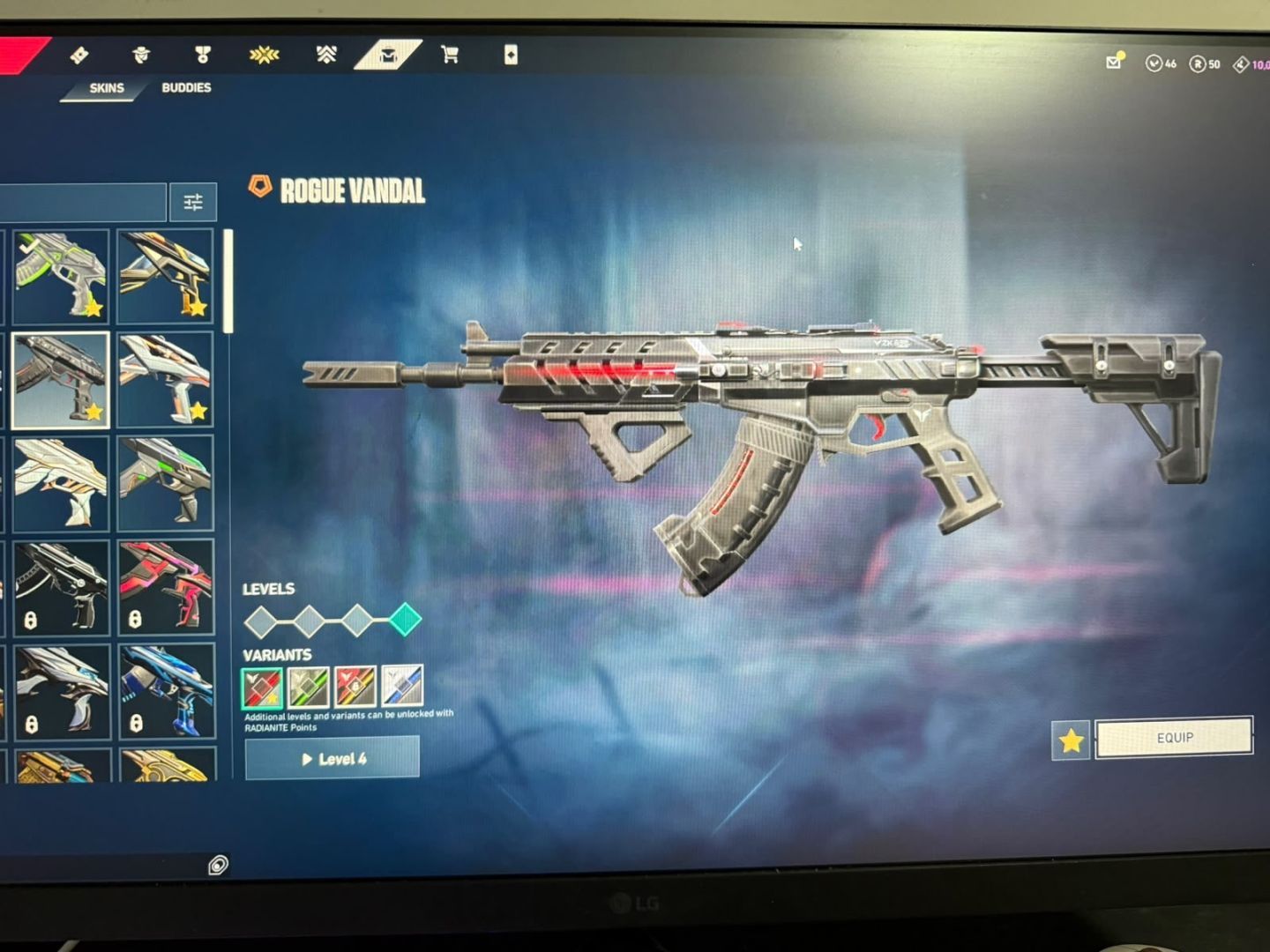 Conta valorant muitas skins (preço negociável)