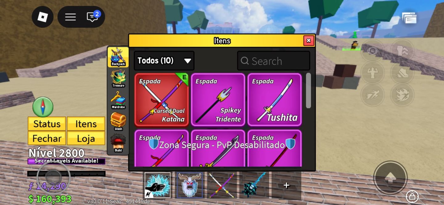 Conta avançada com raça v4 no Blox Fruits (valor negociável