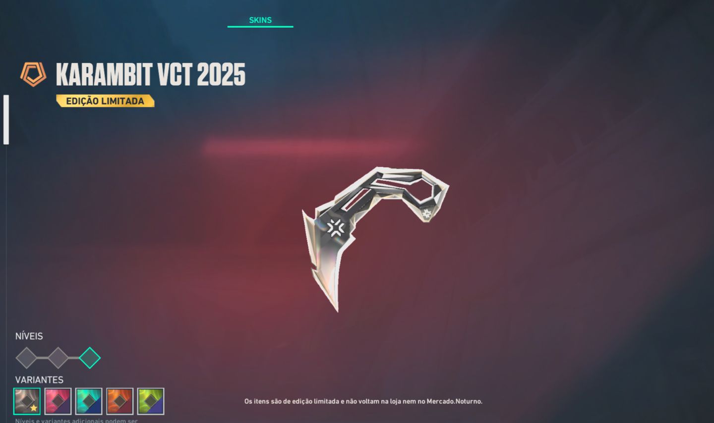 Conta Valorant - Mais de 3k gastos... com Faca VCT 2025 e mais de 110 skins