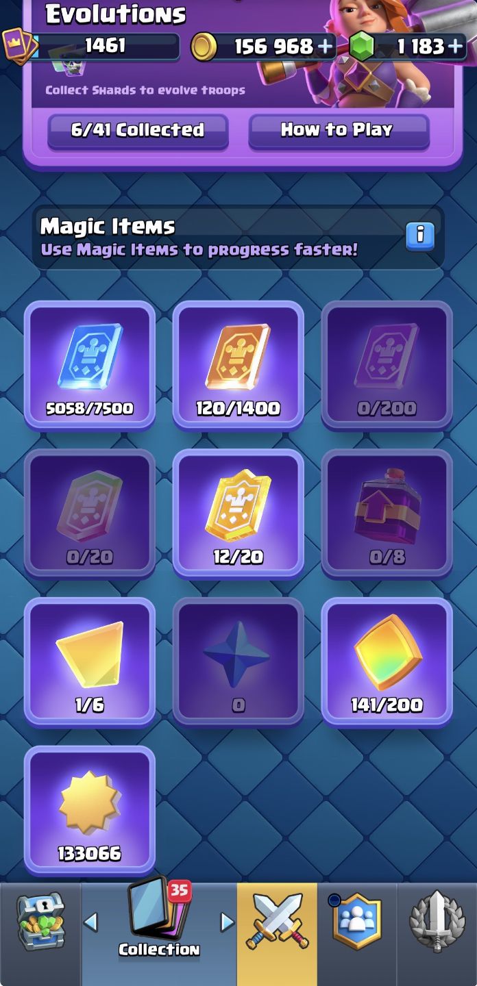 Conta de Clash Royale arena 30