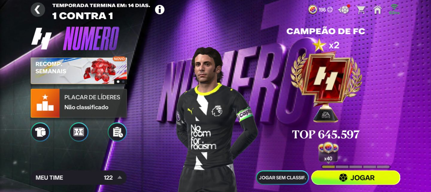 Conta de FC mobile 26 ideal para subir de divisão (Olhem a legenda)