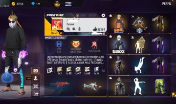 CONTA FREE FIRE RARA
