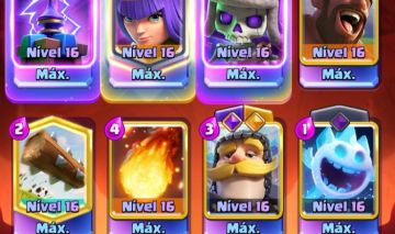 Conta de Clash Royale bem upada, várias cartas level alto