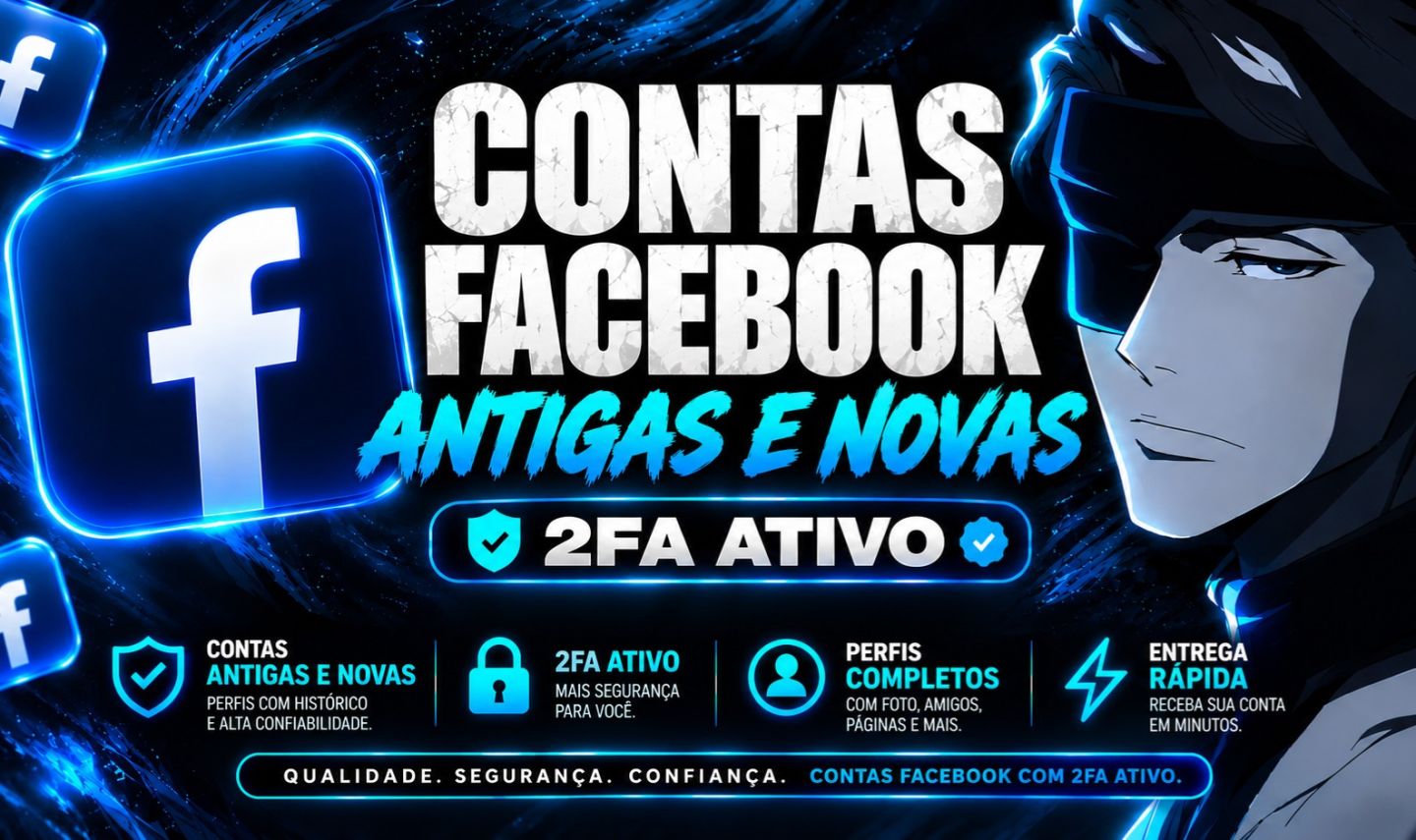 [Melhor Preco] Contas Facebook Novas e Antigas