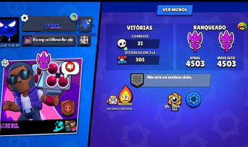 CONTA BRAWL STARS 3K TROFÉUS POR R$25!