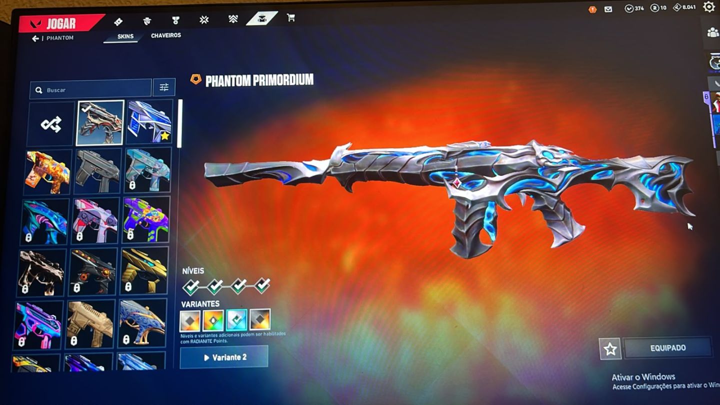 A MINHA CONTA DE VALORANT - SKINS BOAS