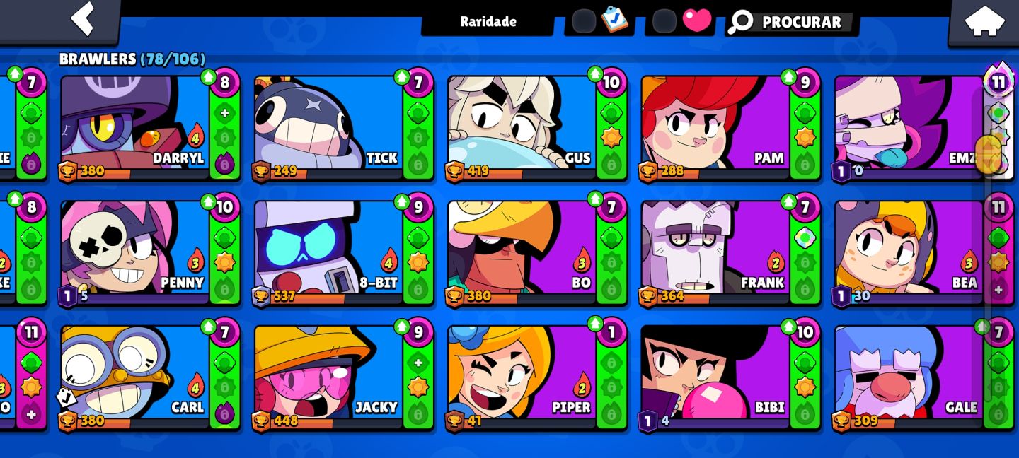 Conta do brawl stars com Chester com 2 de prestígio