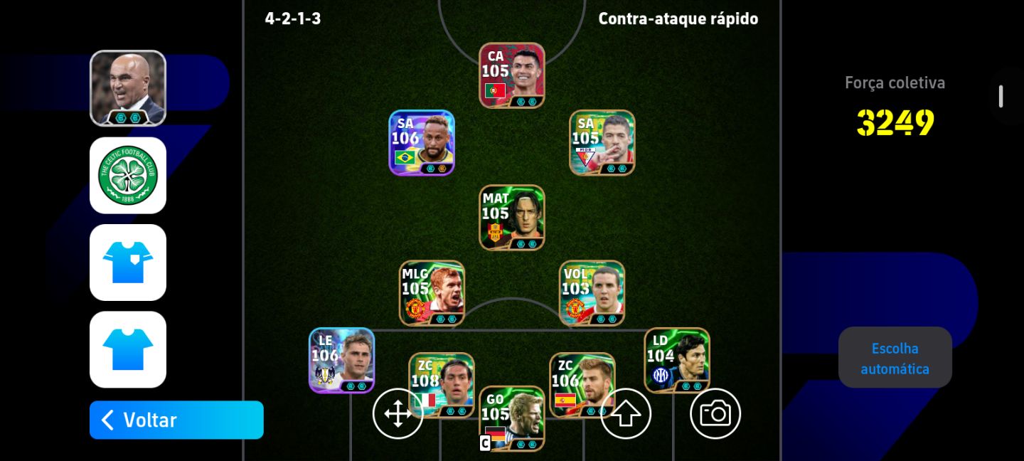 Conta Efootball RARA! 3249 Força Coletiva | Semi-full