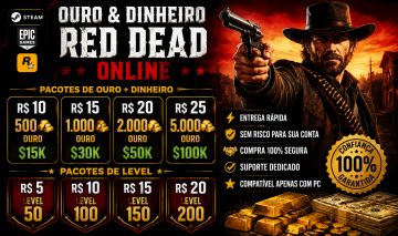 RED DEAD 2 ONLINE Ouro, Dinheiro, Xp + brindes.