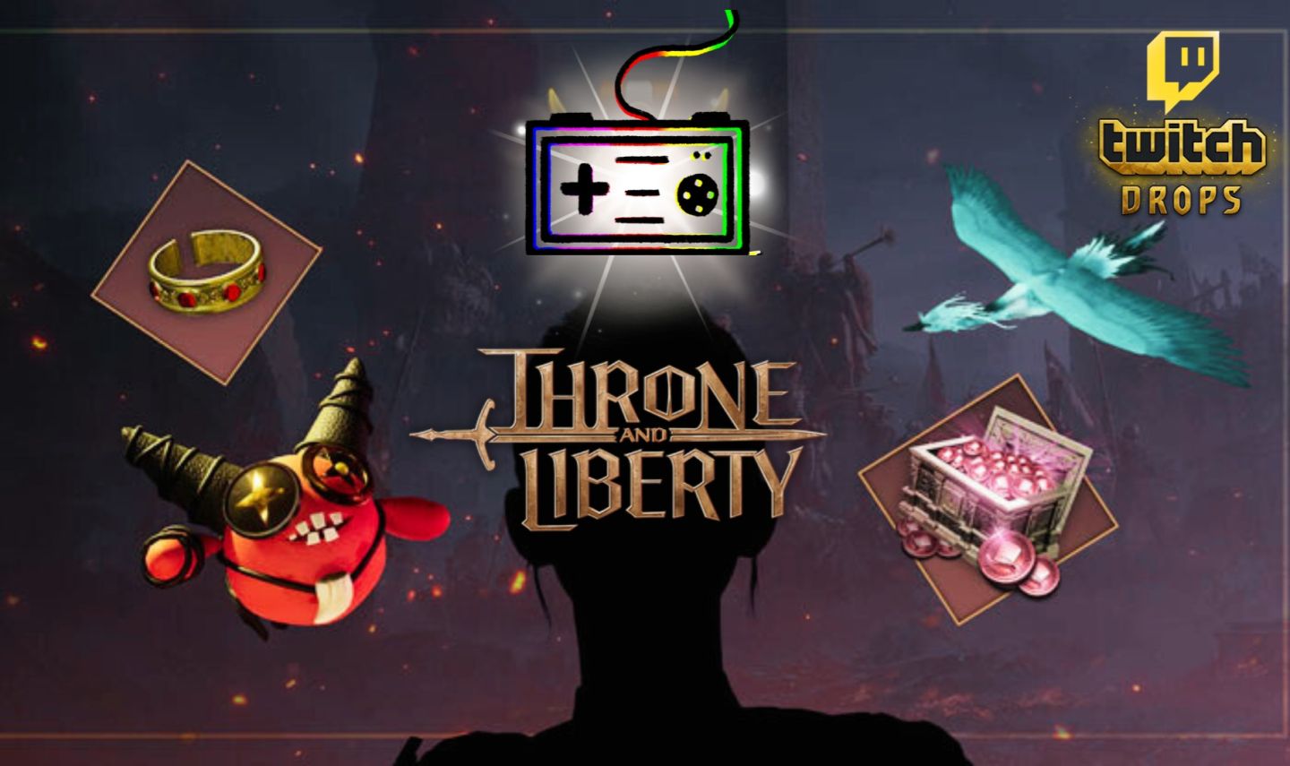 Throne and Liberty Twitch Drops / lucents- cobrimos taxa! (mais barato)