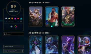 Conta LOL Platina 1-Esmeralda 4, Todos campeões e muitas skins.